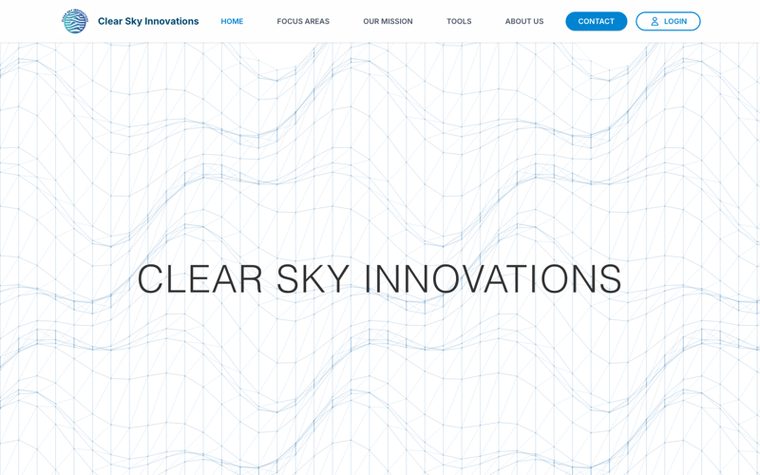 Clear Sky Innovations homepage